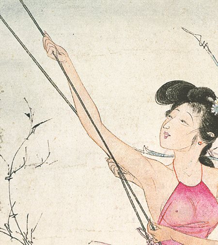 浦江-胡也佛的仕女画和最知名的金瓶梅秘戏图